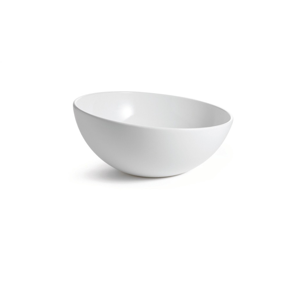 TC – MELAMINE ROUND SLICED BOWL 20.5 x 20.5 x 10 CM WHITE