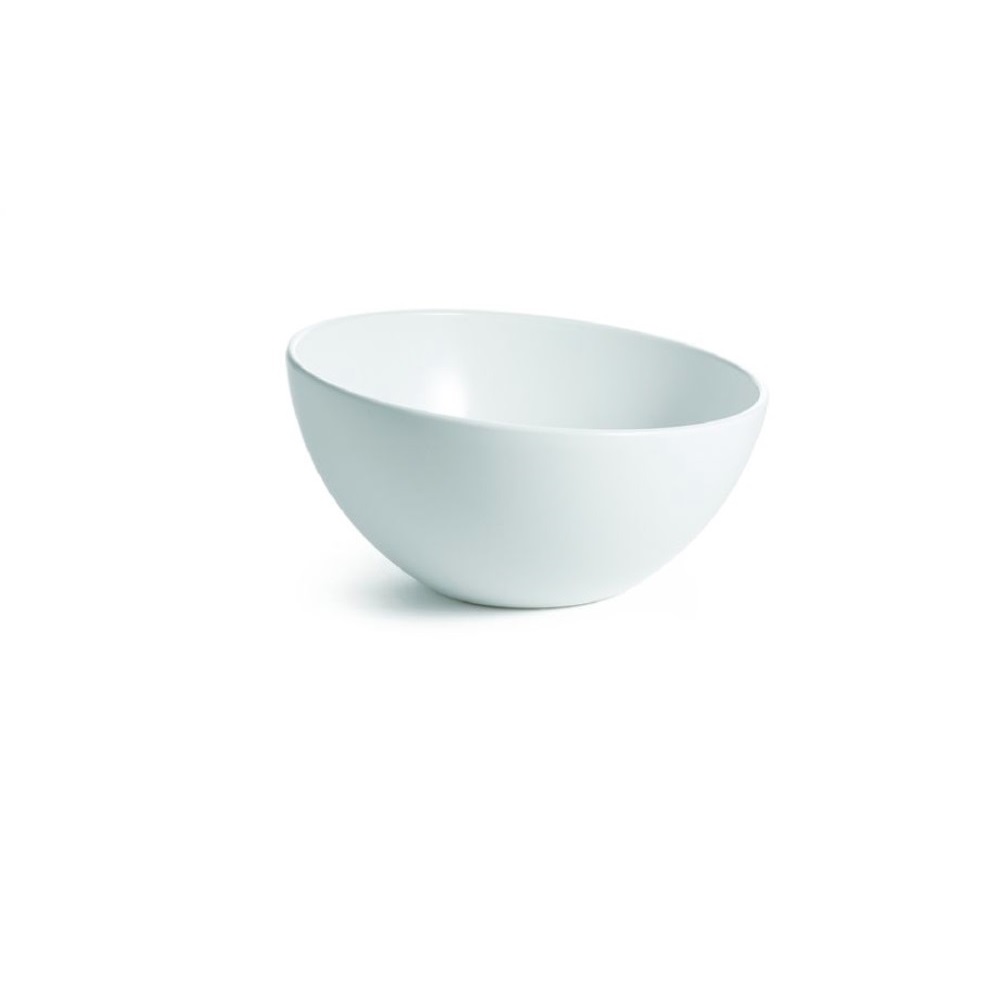 TC – MELAMINE ROUND SLICED BOWL 24.5 x 24.5 x 12.5 CM WHITE