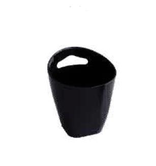 ACRYLIC WINE BUCKET BLACK 20.5 CM