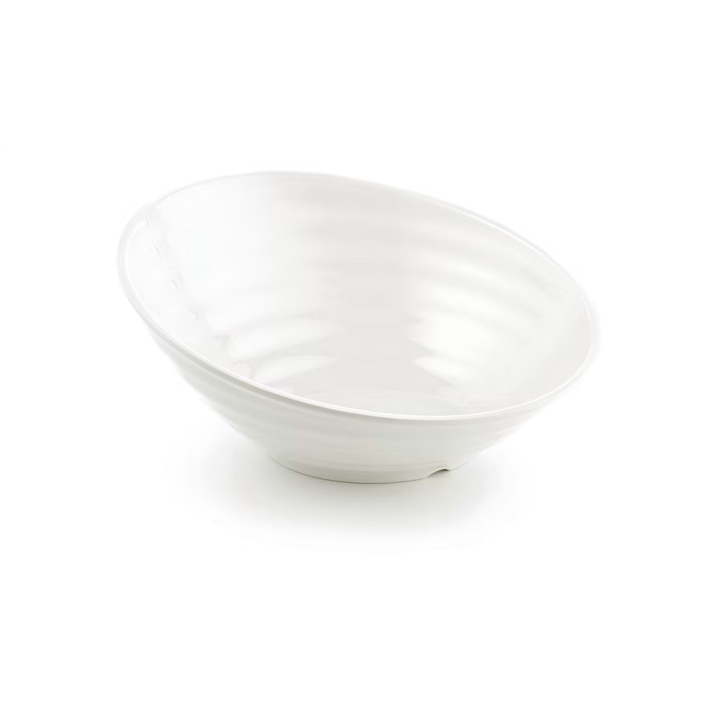 TC – MELAMINE ROUND SLOPED BOWL 45 x 17.5 CM WHITE