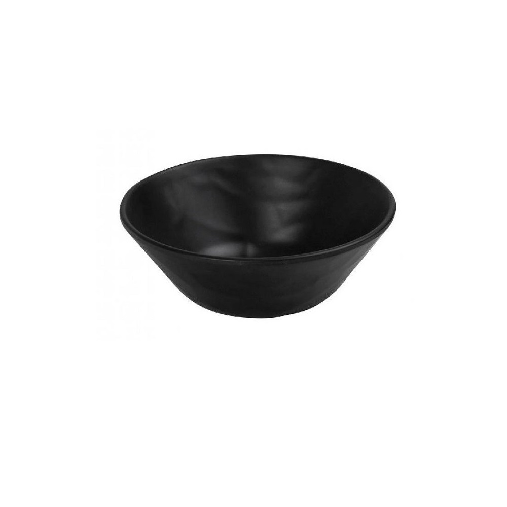 ESPIEL – WAVY MATTE BLACK BOWL 19 x 6 CM