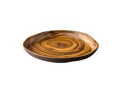 STYLE – AFRICAN WOOD MELAMINE ROUND PLATE 24×24.5×3 CM