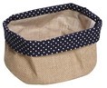 ESPIEL – BREAD BASKET OVAL BIEGE AND BLUE 20X15 CM