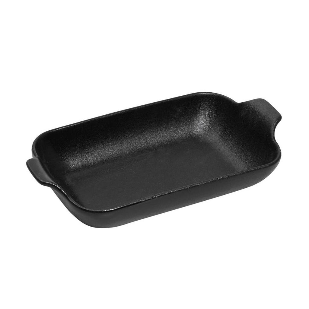 ESPIEL – STONEWARE BLACK RECTANGULAR BAKING DISH 25 x 14 CM