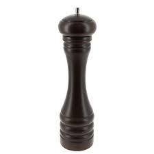 CV – SALT/PEPPER MILL BLACK WOODEN 20 CM