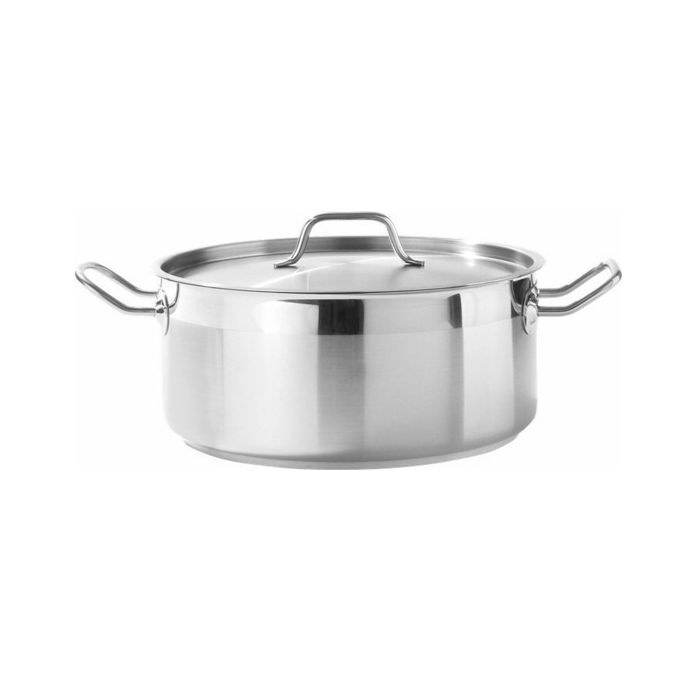 ECO LINE LOW SAUCE POT WITH LID ST/ST ø28 x 10 CM / 6.2L – Veni