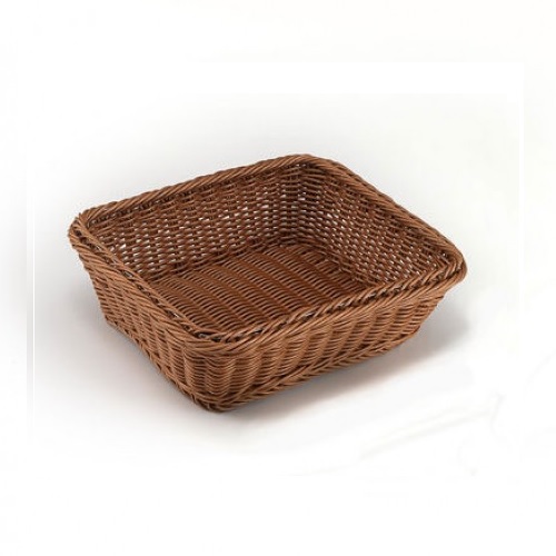 GB – POLYRATTAN BASKET 1/2 x 10 CM WENGE