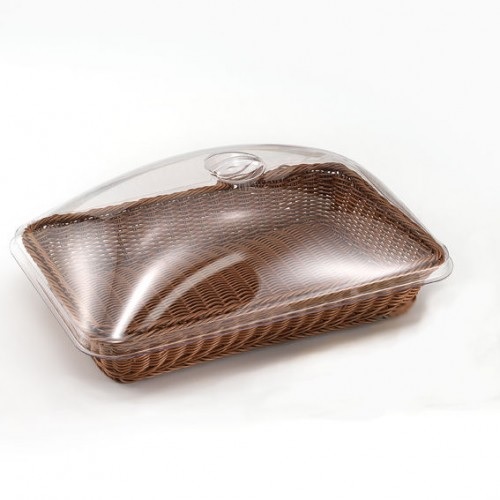 GB – POLYRATTAN BASKET 1/1 x 65 MM WENGE