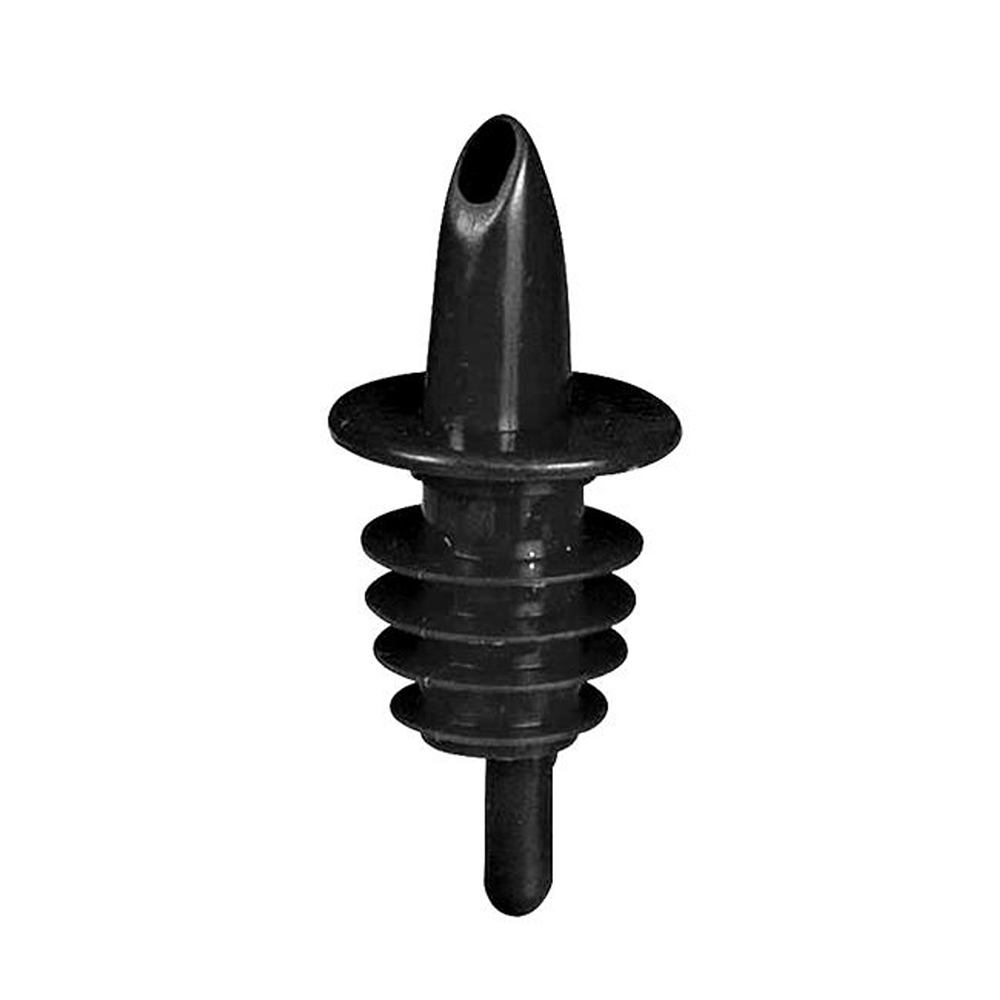 THE BARS – FREE FLOW POURER BLACK PLASTIC – SET OF 12