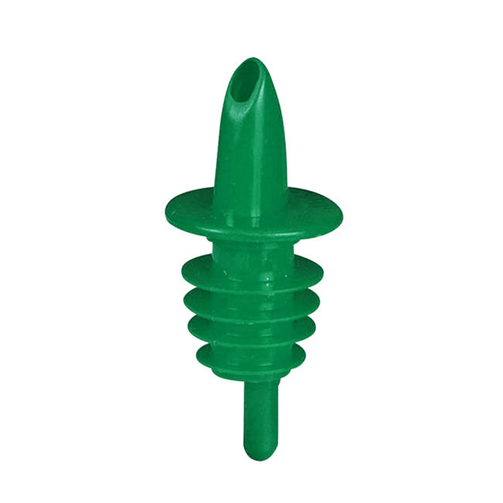 THE BARS – FREE FLOW POURER GREEN PLASTIC – SET OF 12