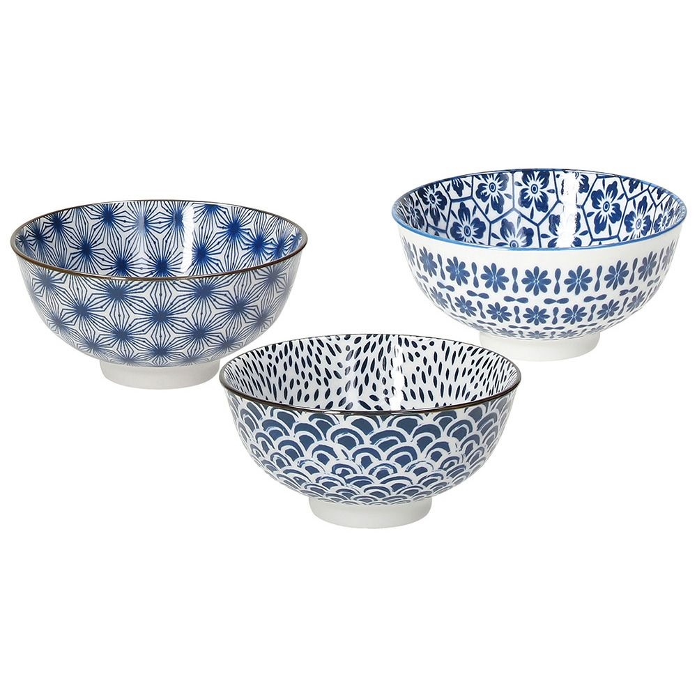 TOGNANA – JAPANESE RICE BOWL BLUE / 3 TYPES 12 CM