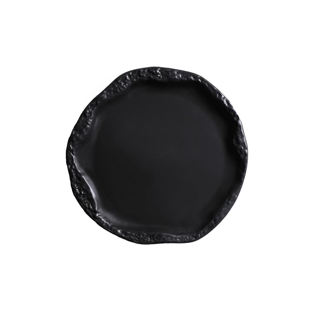 ESPIEL – VOLCANO BLACK FLAT PLATE 17 CM