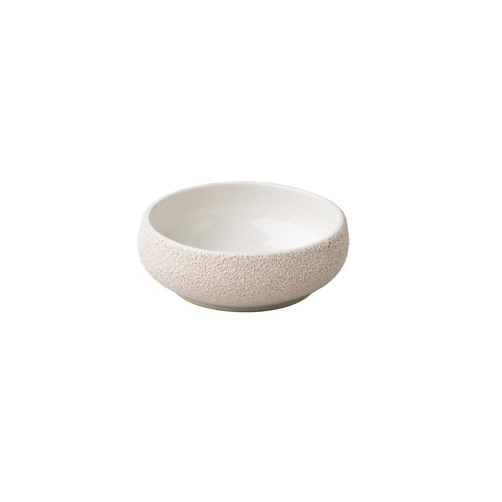 RAW – CURVED BOWL VULCANIC WHITE 13.5 x 5 CM