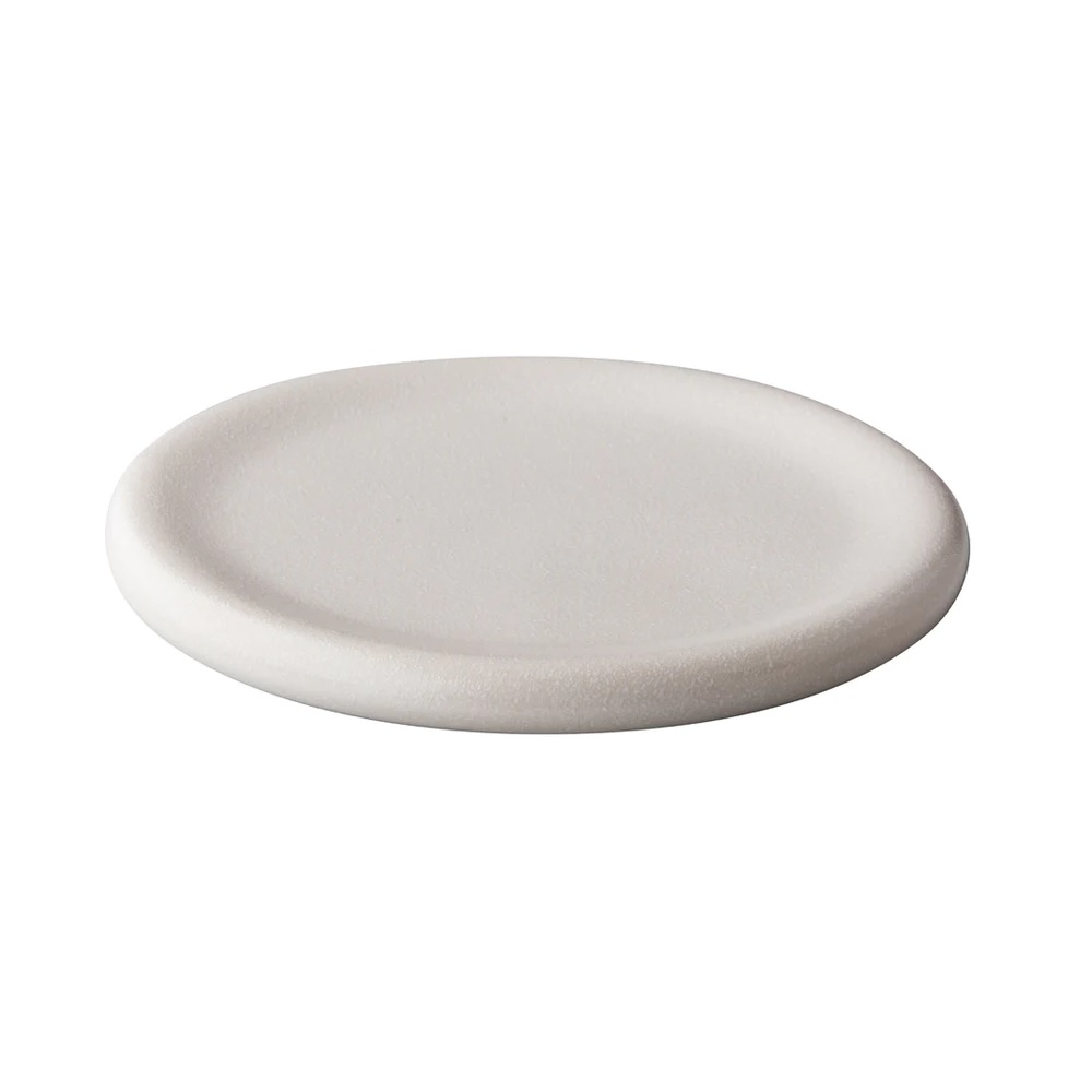 RAW – WHITE SATIN STONE PLATE 24.5 CM