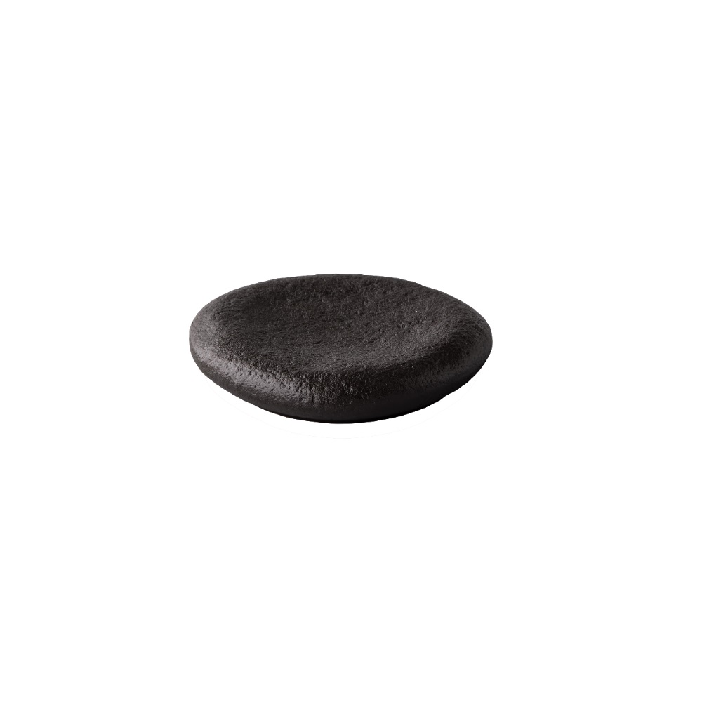 RAW – PILLOW PLATE BLACK 15.8 x 3.2 CM