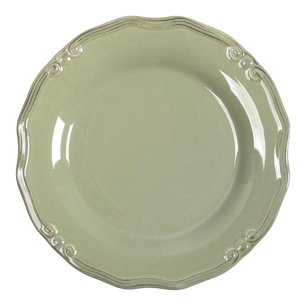 ESPIEL – TIFFANY PISTACH DINNER PLATE WHITE 27 CM STONEWEAR