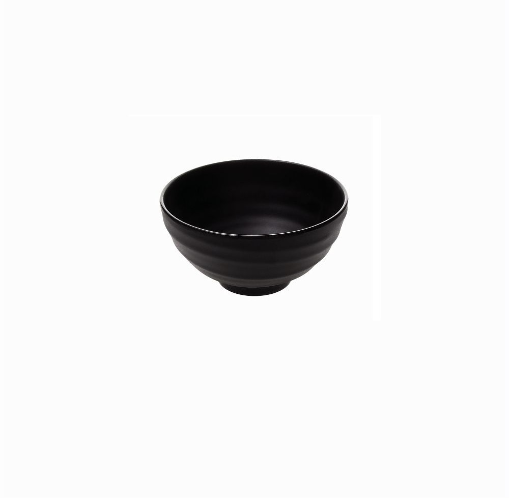 TOGNANA – MELAMINE BLACK FOOTED BOWL 22 CM / 2.2L