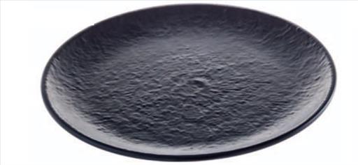 LEONE – MAYA BLACK MELAMINE PLATE 40 CM