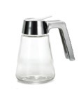 GLASS SYRUP DISPENSER WITH ABS TOP 355 ML