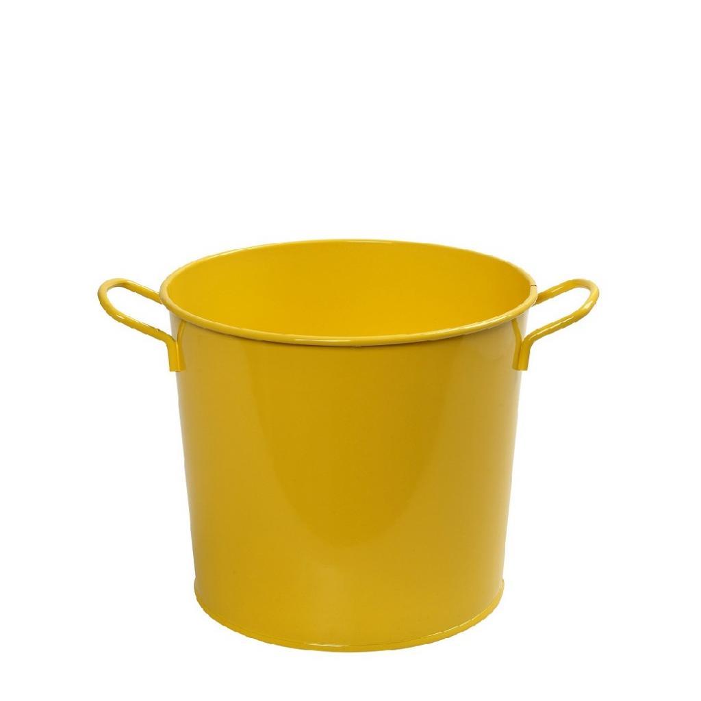 ESPIEL – METAL CHAMPGANE BUCKET YELLOW 22 CM