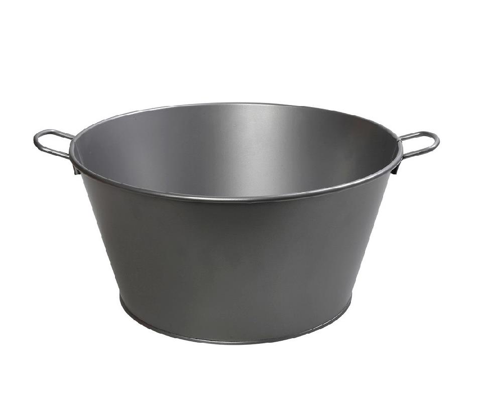 ESPIEL – METAL OVAL CHAMPAGNE BUCKET GREY 36 CM