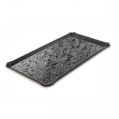 GB – ONDA MEDIUM PEEBLE PRESENTATION TRAY 20 x 40 CM BLACK