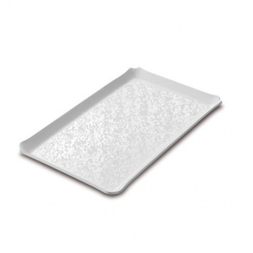 GB – ONDA MEDIUM PEBBLE PRESENTATION TRAY 25 x 33 CM WHITE