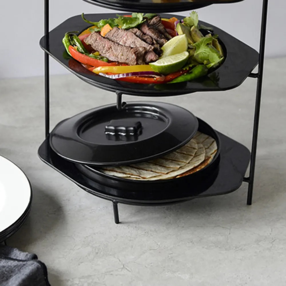 TC – TORTILLA WARMER BLACK POLYPR 18x18x4.5CM