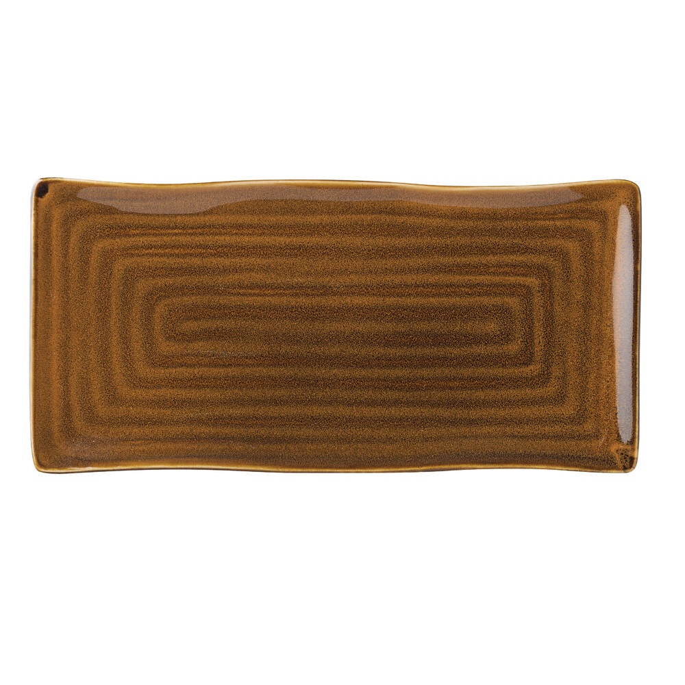 UTOPIA – MALT BROWN RECTANGULAR PLATTER 26×13 CM