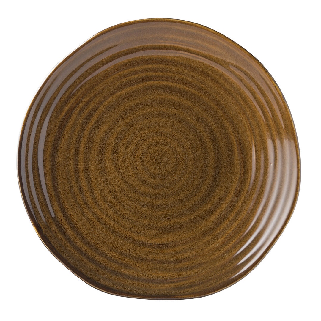 UTOPIA – MALT BROWN PLATE 28 CM