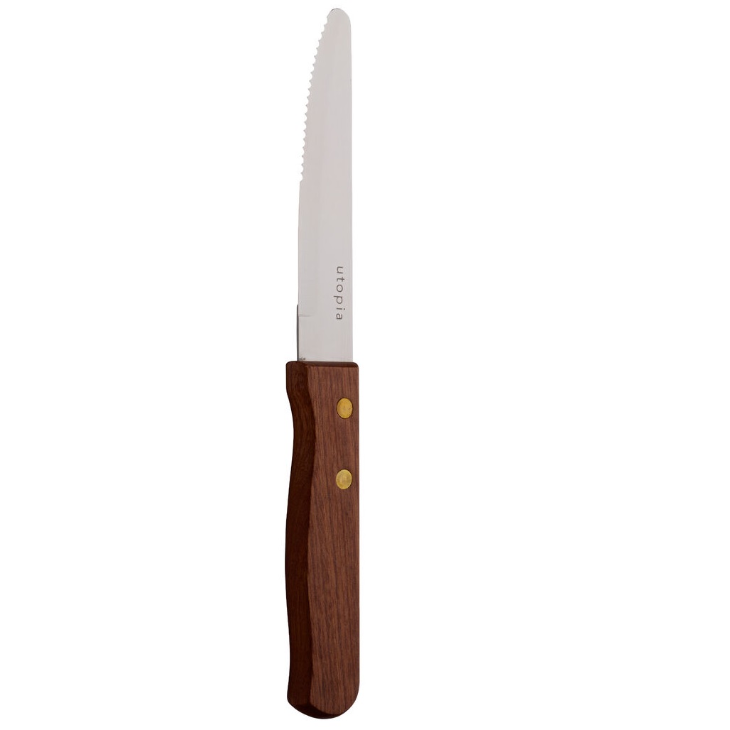 UTOPIA – LARGE WOOD HANDLE STEAK KNIFE