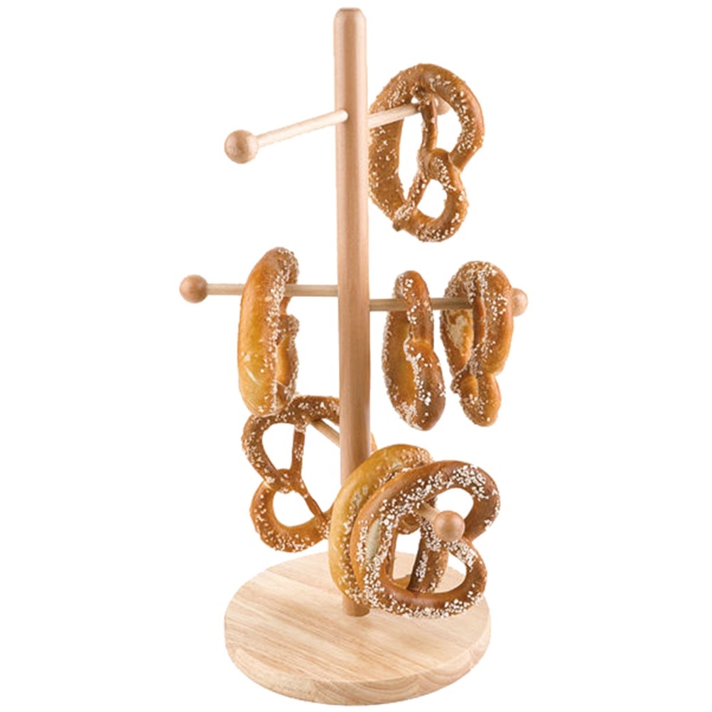 GB – NATURAL BEECH WOOD PRETZEL STAND 28 CM H: 50 CM