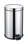 ST/ST DUST BIN 3 LT RDN