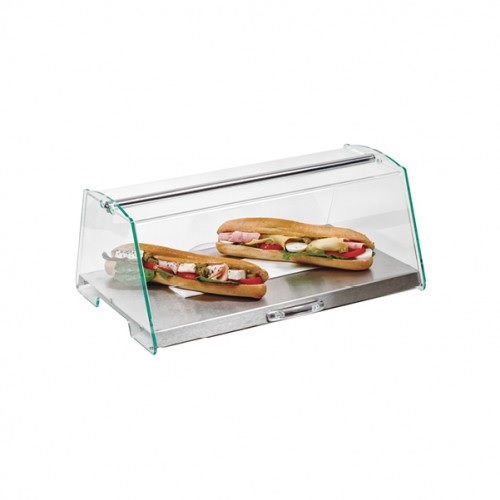 GB – CONTEMPORARY SINGLE LEVEL SHOW CASE WITH TILT DOORS AND ST/ST BASE