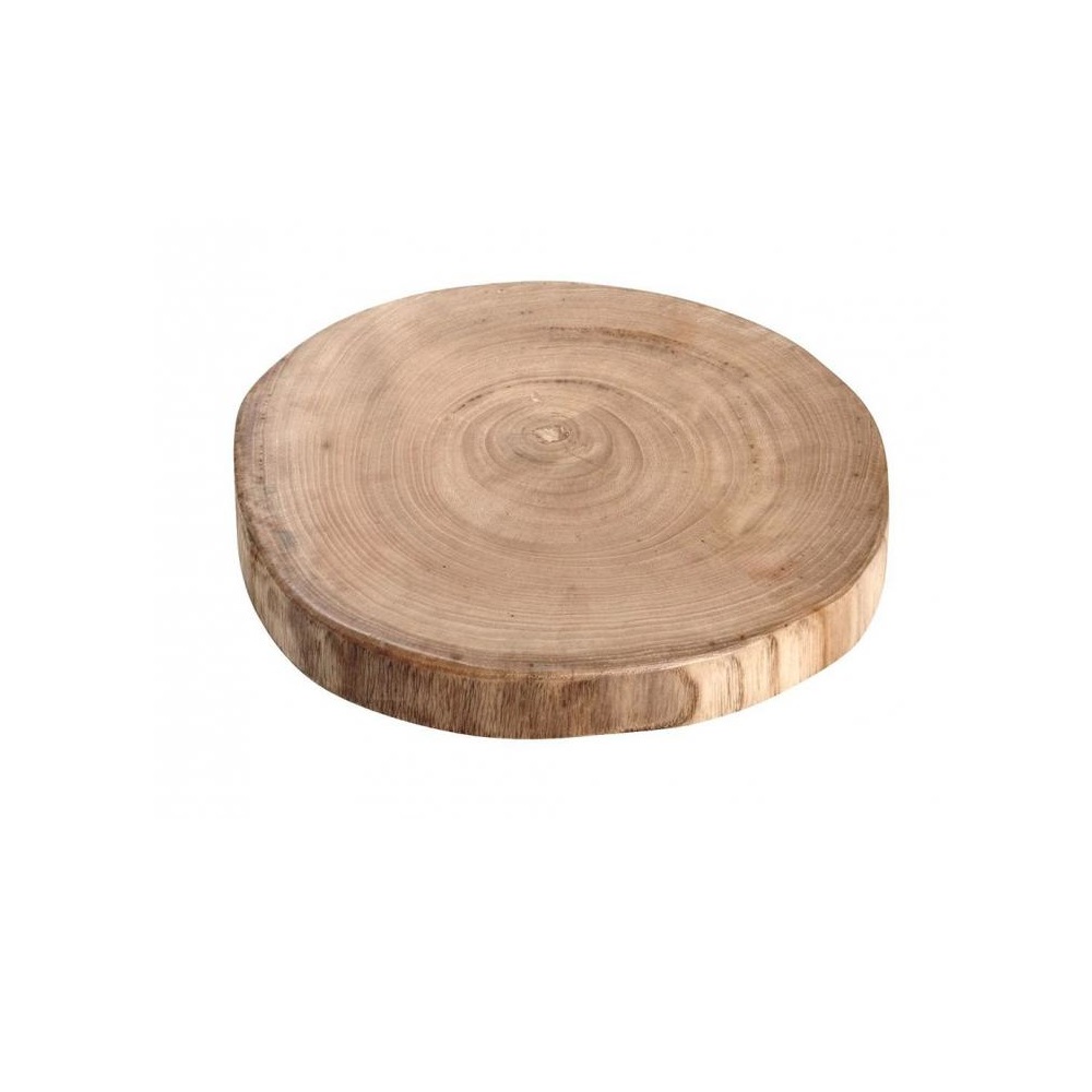 ESPIEL – ROUND WOOD TRAY NATURAL 30 CM