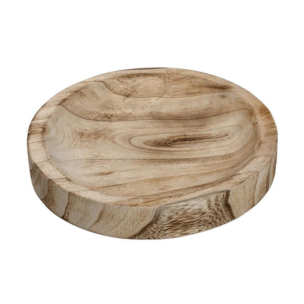 ESPIEL – WOODEN ROUND TRAY NATURAL 40 CM