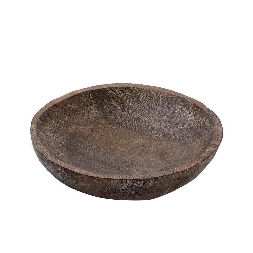 ESPIEL – WOODEN BOWL BROWN 38X7CM