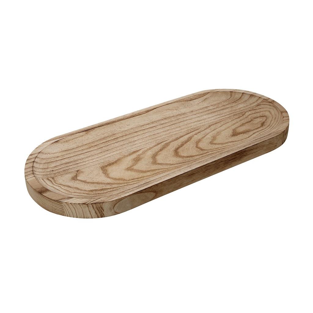 ESPIEL – WOODEN TRAY NATURAL OVAL 70 x 40 CM