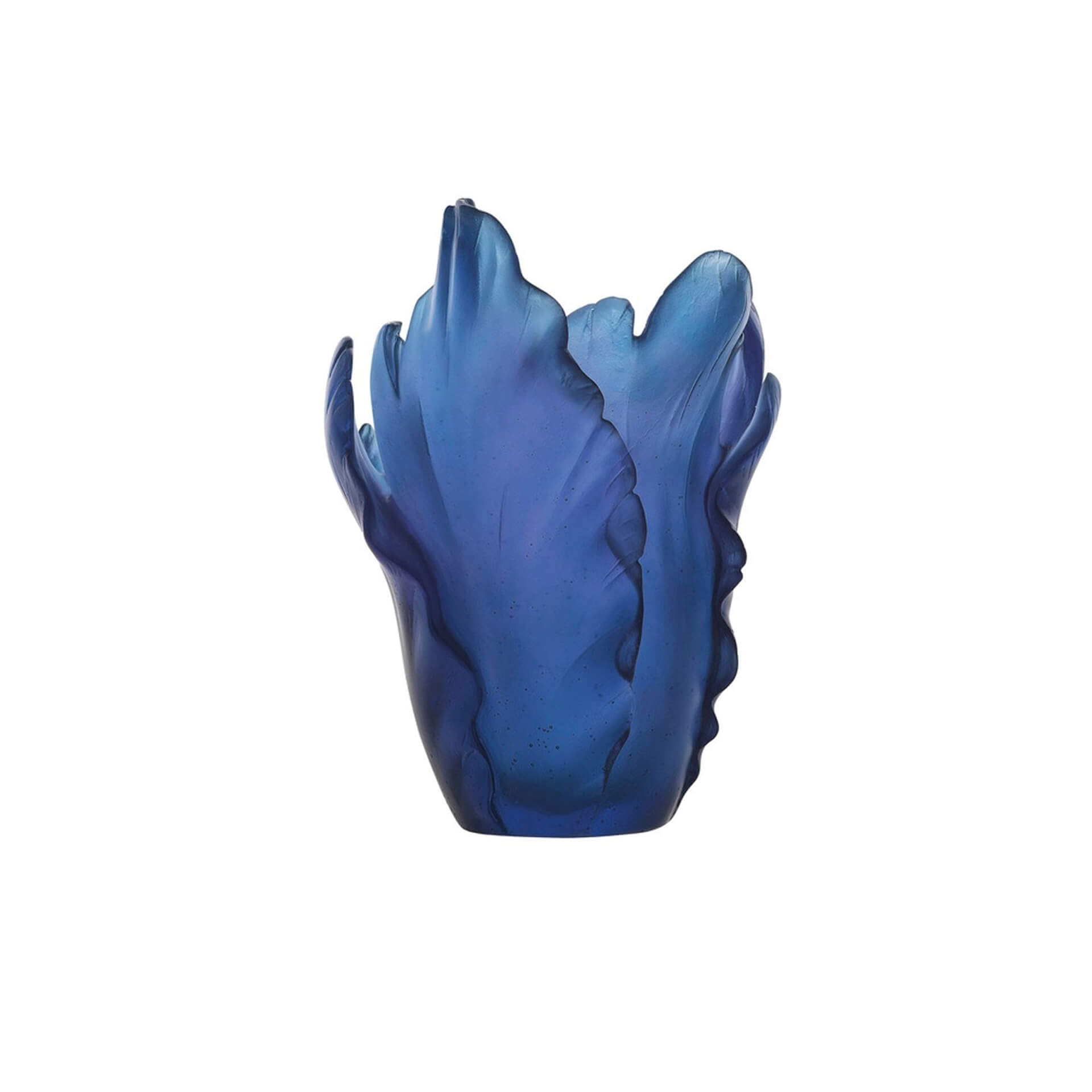 Blue Tulipe Vase Daum