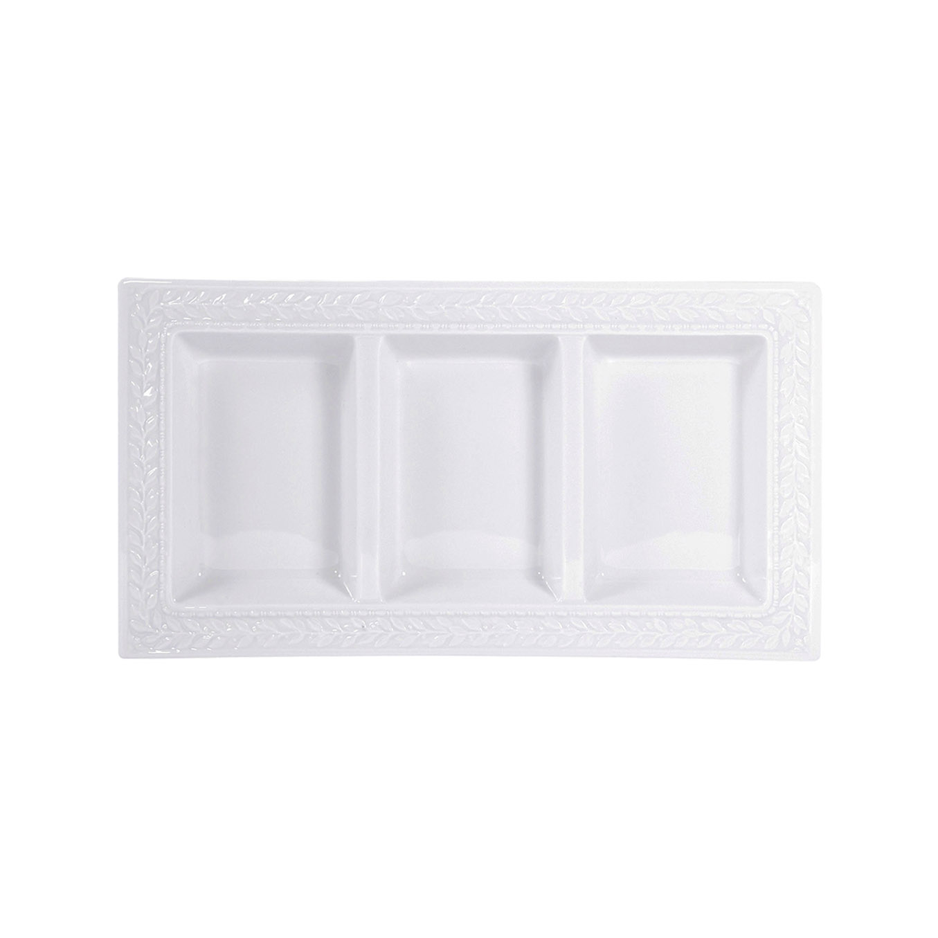 Louvre rectangular 3-compartment tray Bernardaud