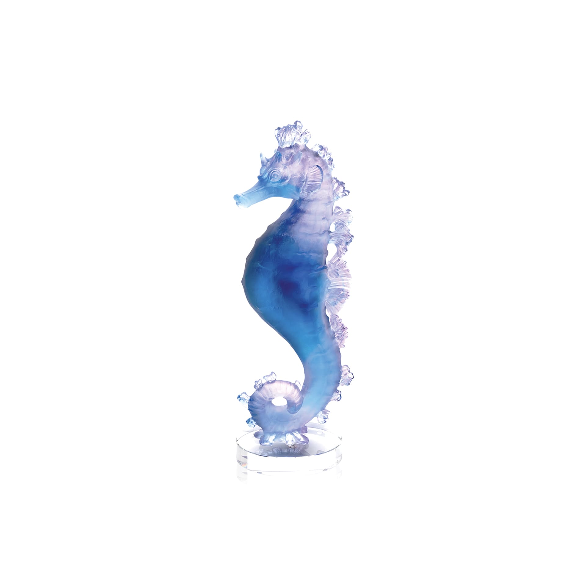Mer De Corail Blue Pink Seahorse Daum