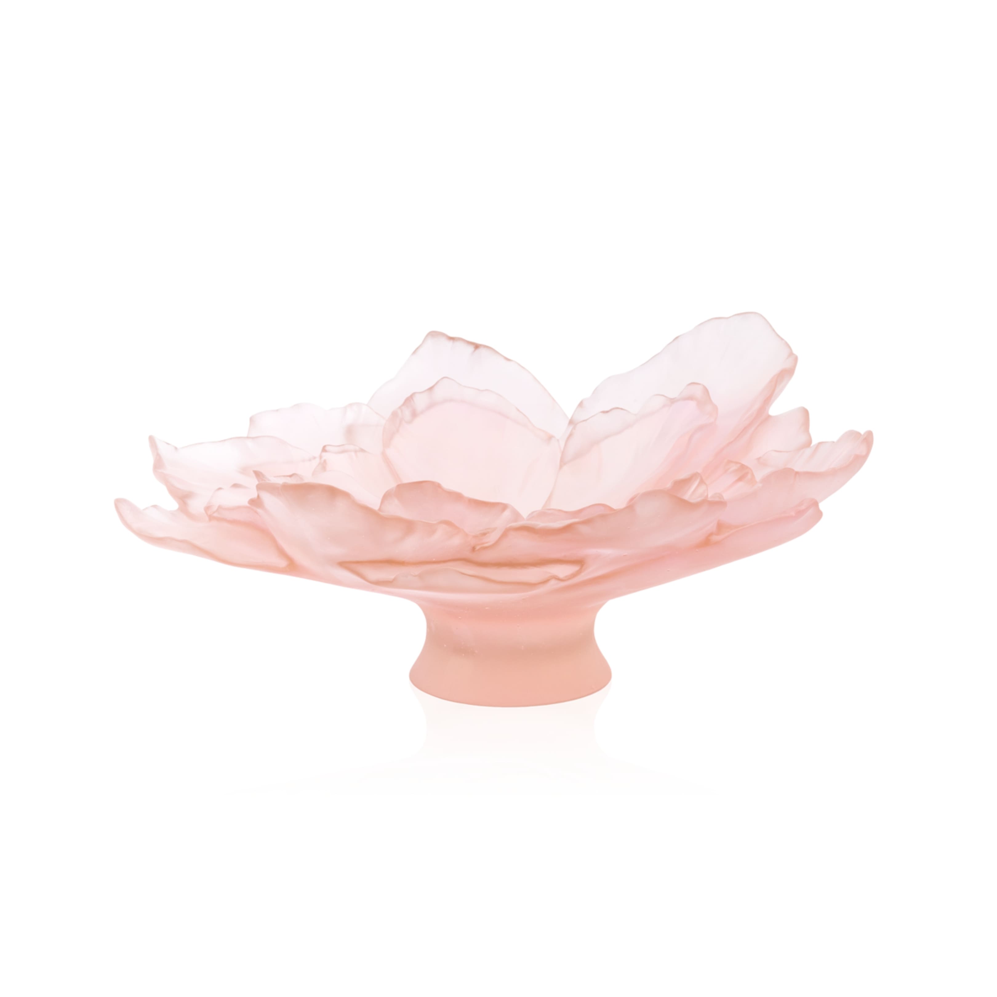 Large Camellia Pink Bowl Daum