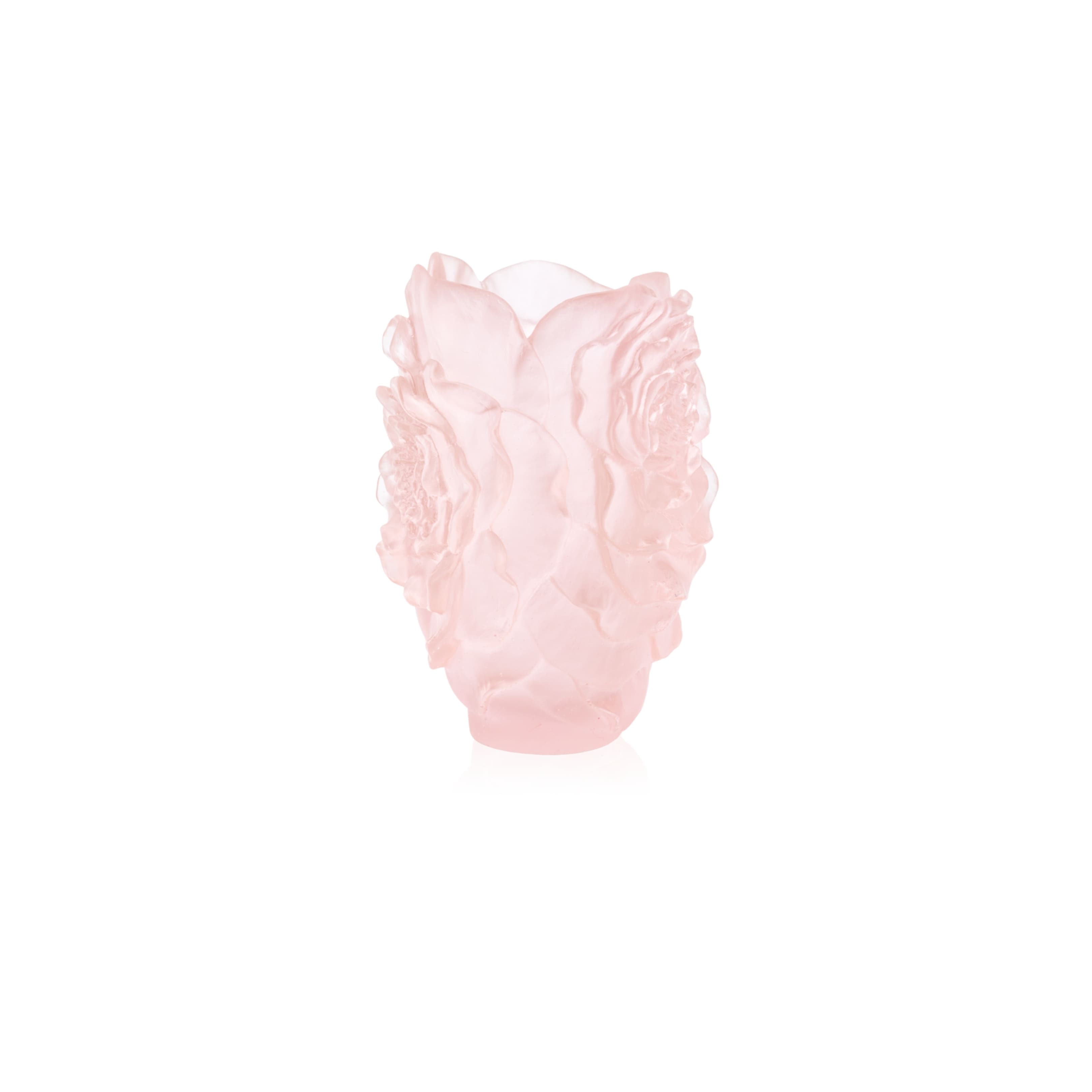Small Camellia Pink Vase Daum
