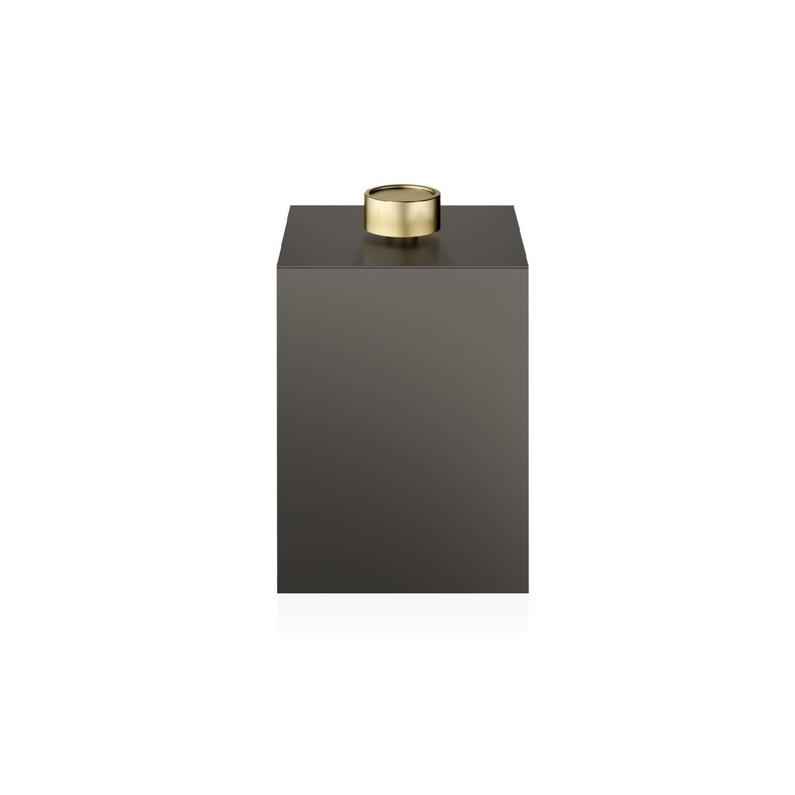 Paper bin with cover dark bronze/gold matt Dw 76 Decor Walther