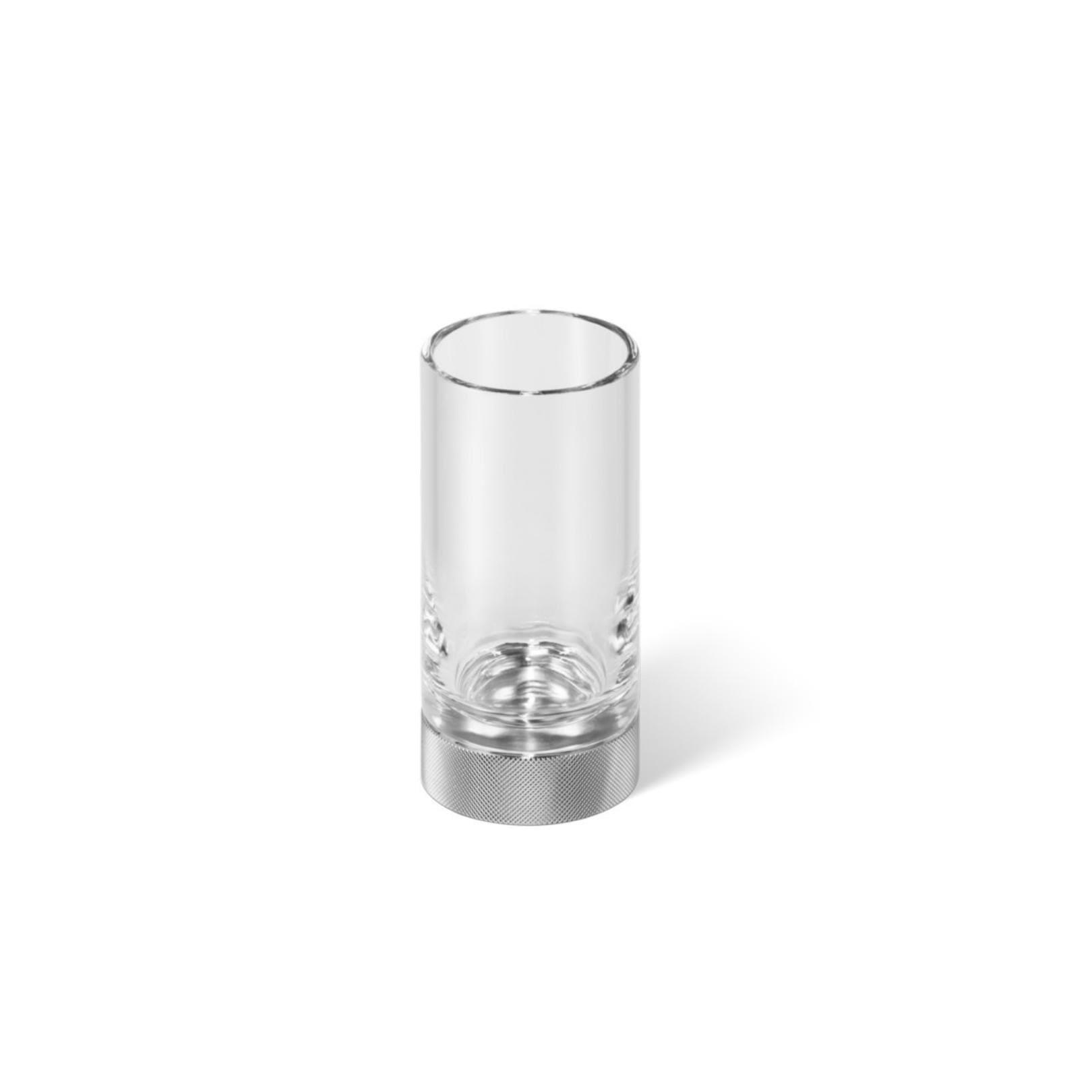 Tumbler chrome
with tumbler made of kristall clear Club Decor Walther