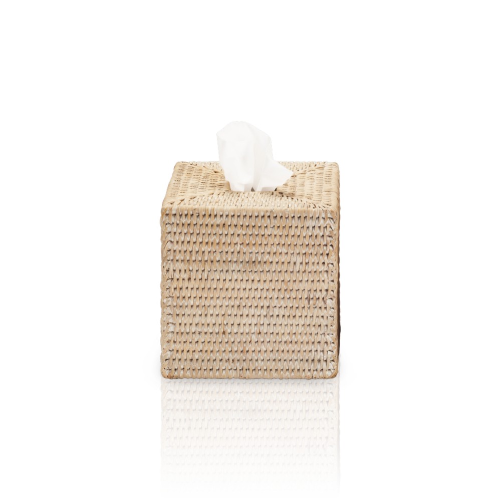 Tissue box square rattan light Basket Decor Walther
