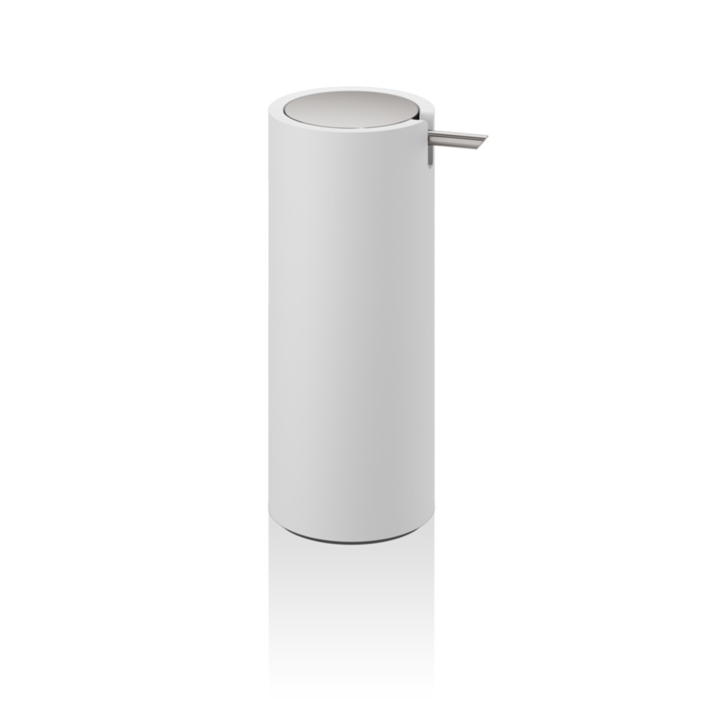 Soap dispenser white matt / stainless steel matt Stone Decor Walther