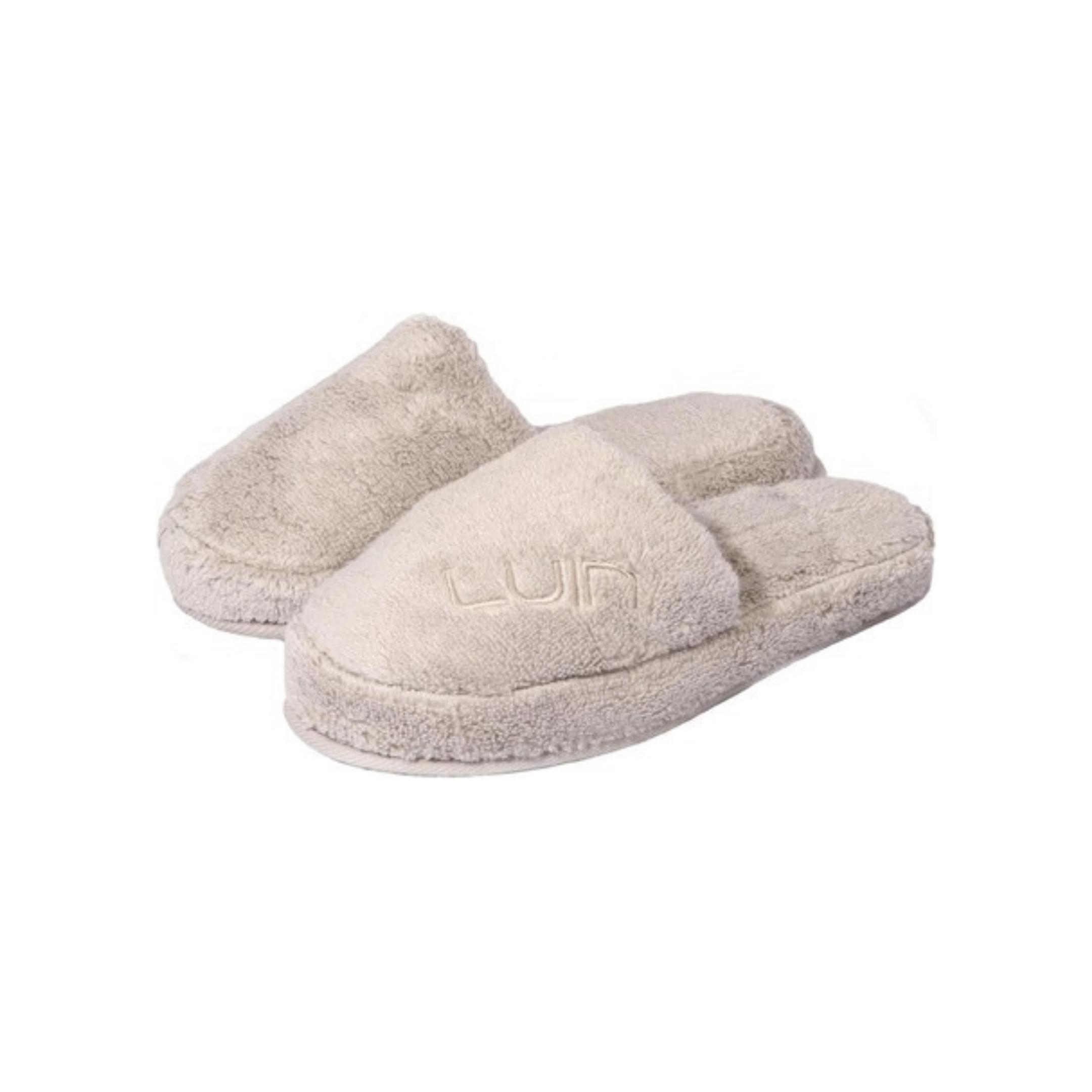Cosy bath slippers S/M 37-40 sand Luin Living Your Home Your Spa