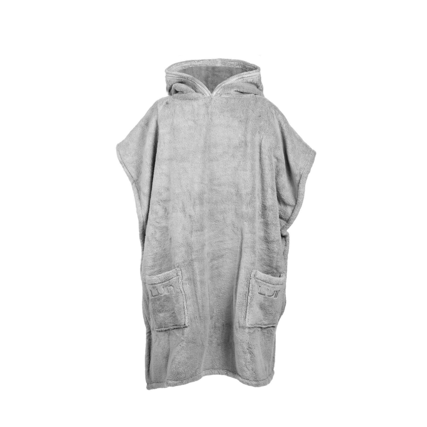 Poncho towel pearl unisex grey Luin Living Your Home Your Spa