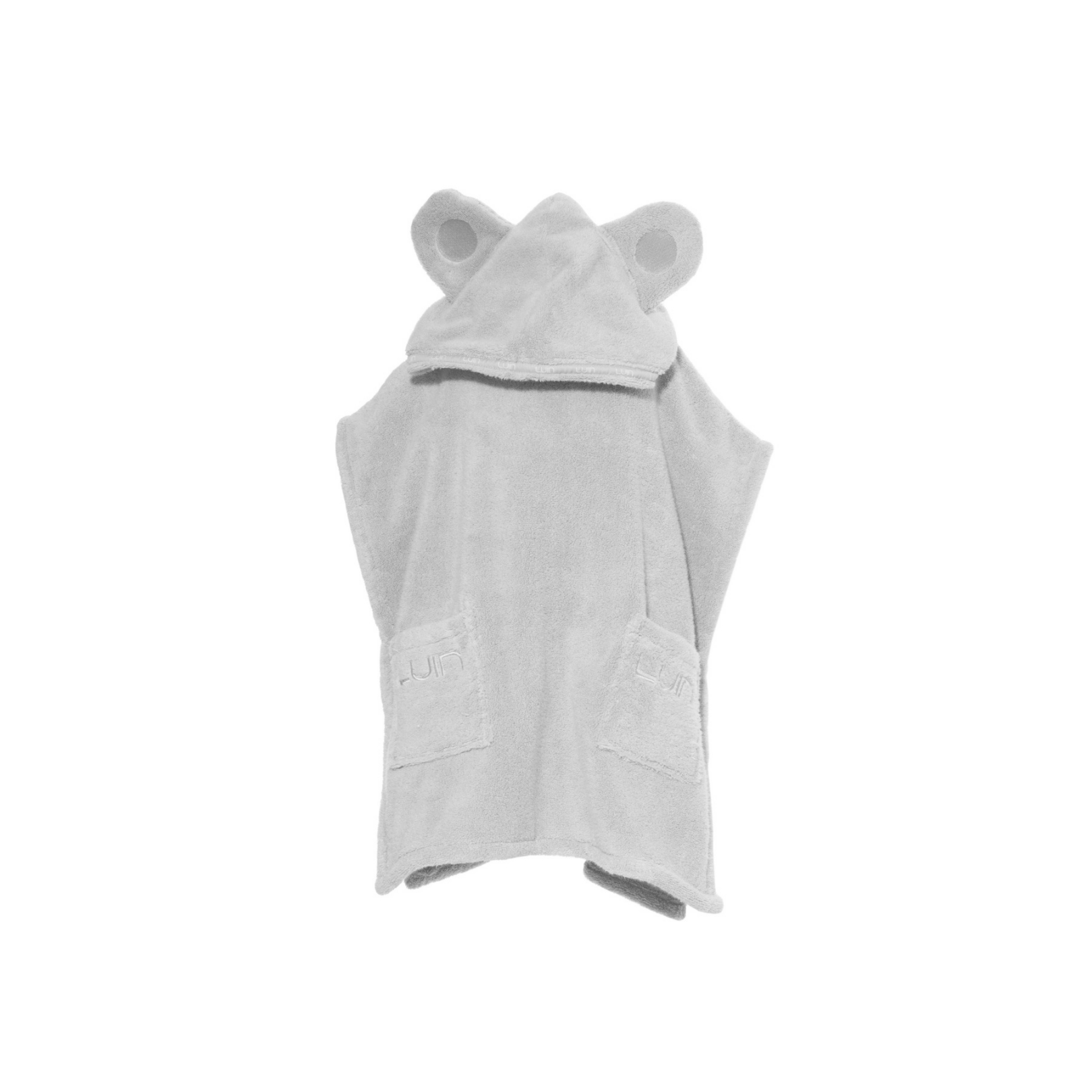 Poncho towel 1-5 yrs. pearl grey Luin Living Your Home Your Spa